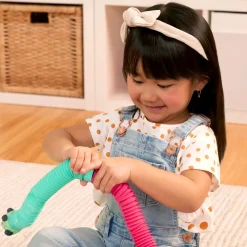 2 Lata +|Sensoryczne | Battat Akordeonowe rurki sensoryczne Li’l Barn Buddies - WIEJSKIE ZWIERZĘTA