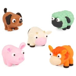 2 Lata +|Sensoryczne | Battat Akordeonowe rurki sensoryczne Li’l Barn Buddies - WIEJSKIE ZWIERZĘTA