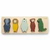 12M+|Drewniane | Trixie Animals Drewniane puzzle w kształcie zwierząt