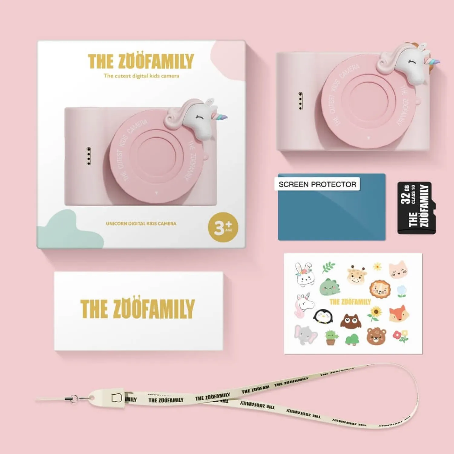 Idealne W Podróży|6 Lat+ | The Zoofamily Aparat cyfrowy dla dzieci Urban Zoo - Unicorn