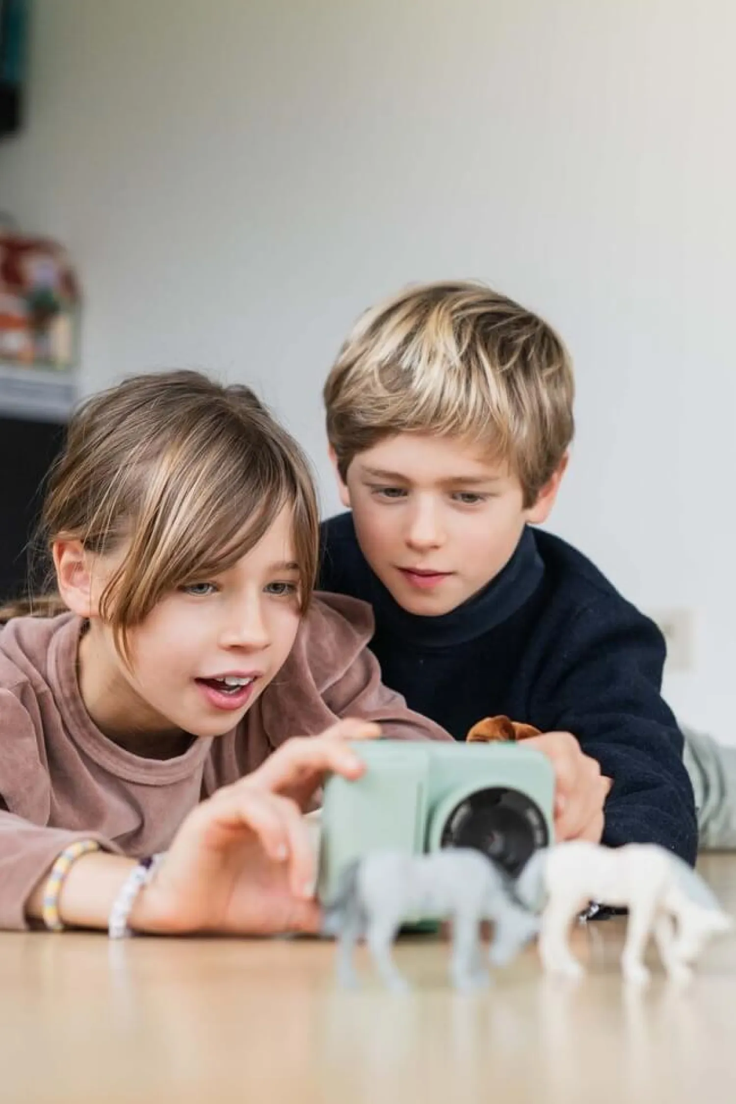 Idealne W Podróży|6 Lat+ | The Zoofamily Aparat cyfrowy z drukarką dla dzieci Zoo Print - Dino Green