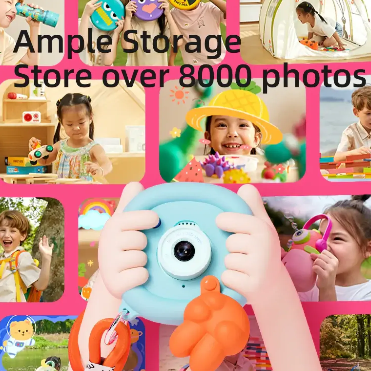 Idealne W Podróży|6 Lat+ | Mideer Aparat dziecięcy Say Cheese! - niebieski