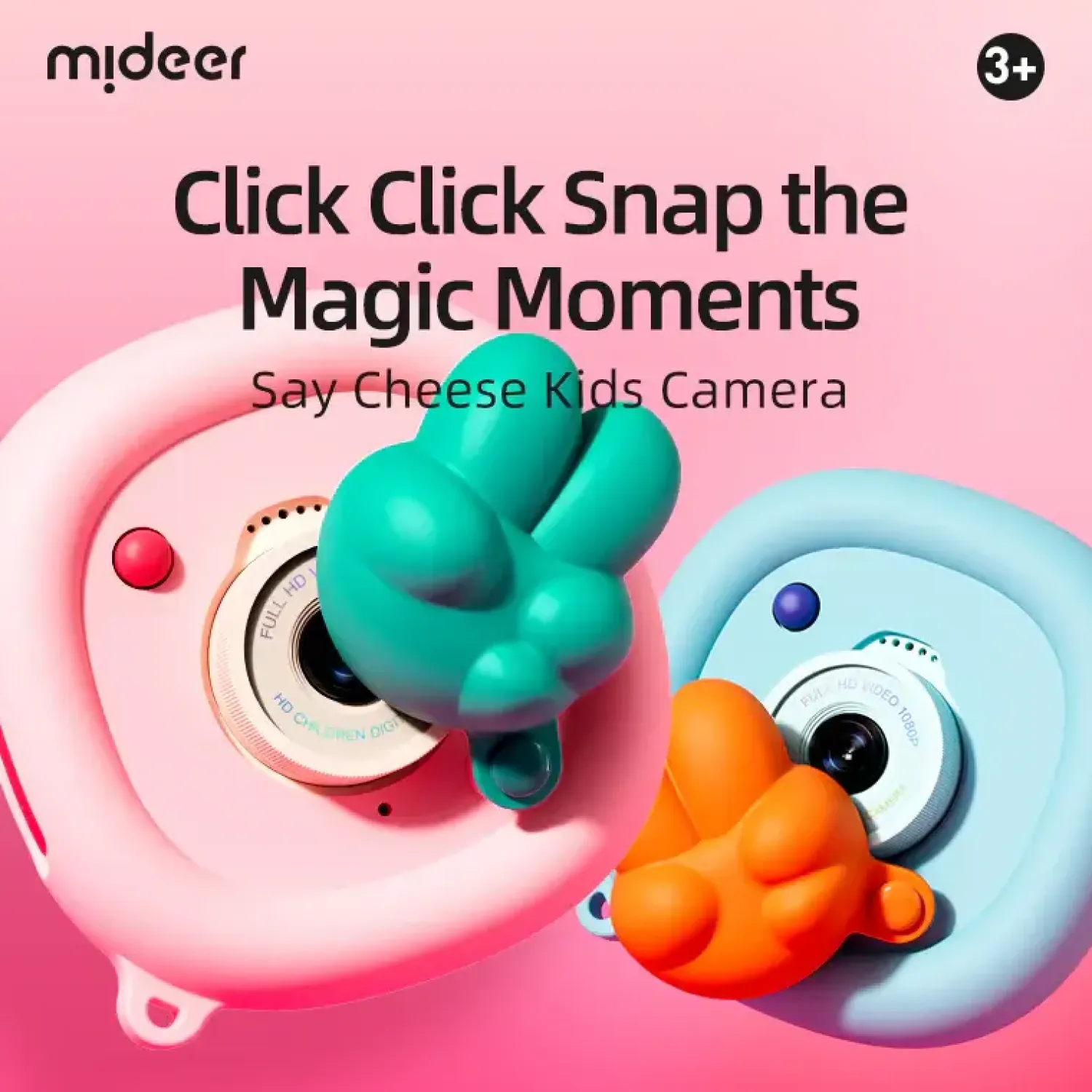 Idealne W Podróży|6 Lat+ | Mideer Aparat dziecięcy Say Cheese! - niebieski