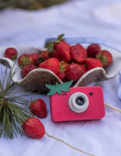 Idealne W Podróży|6 Lat+ | Hoppstar Aparat fotograficzny dla dzieci Rookie - Strawbella