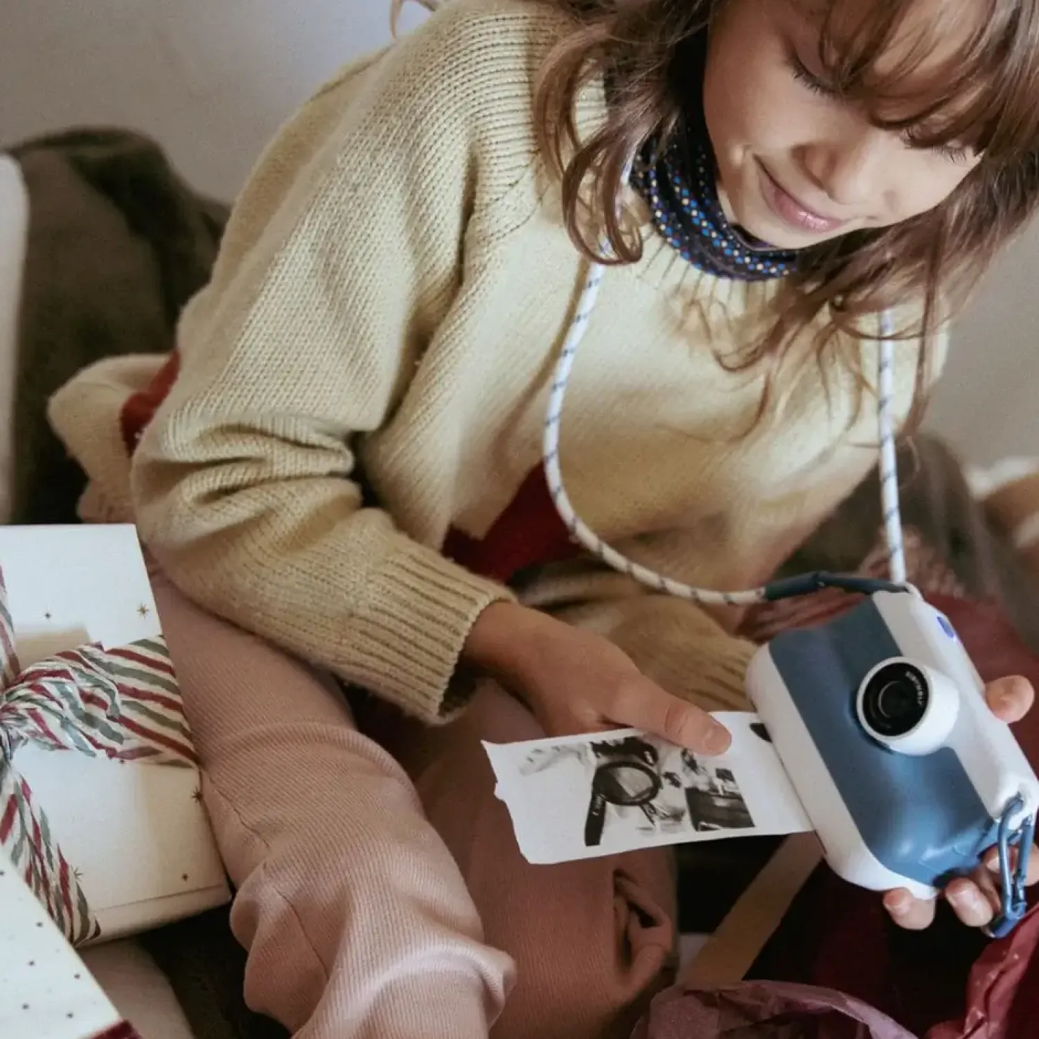 Idealne W Podróży|8 Lat+ | Kidywolf Aparat z drukarką dla dzieci K-PRINT - BLUE