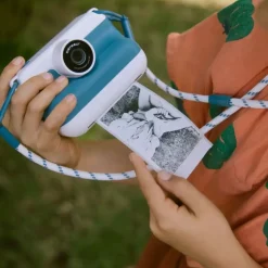 Idealne W Podróży|8 Lat+ | Kidywolf Aparat z drukarką dla dzieci K-PRINT - BLUE