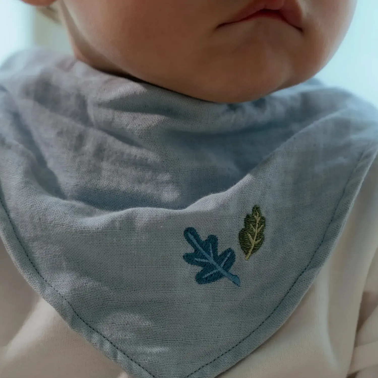Kominy, Chustki, Apaszki | Little Dutch Apaszko-bandanka muślinowa zestaw 2 szt. Pure Denim Blue