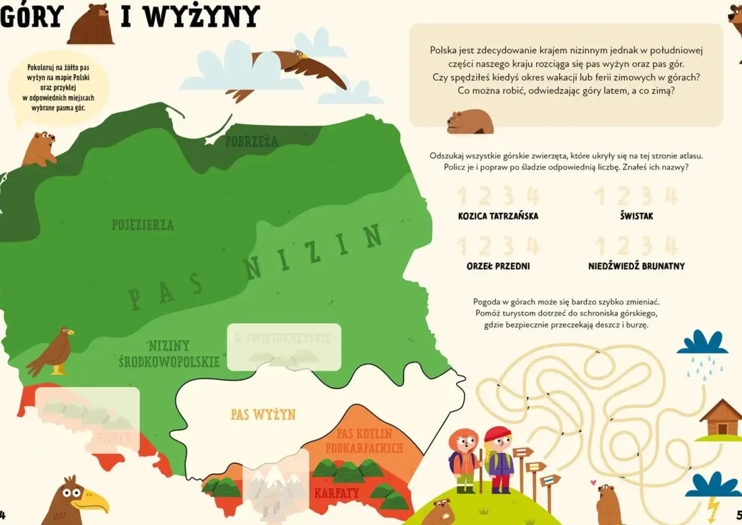 2-5 Lat | Wydawnictwo Wilga Atlas Polski. Atlas przedszkolaka