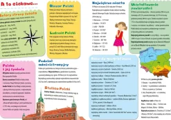 Atlas Polski z naklejkami i plakatem