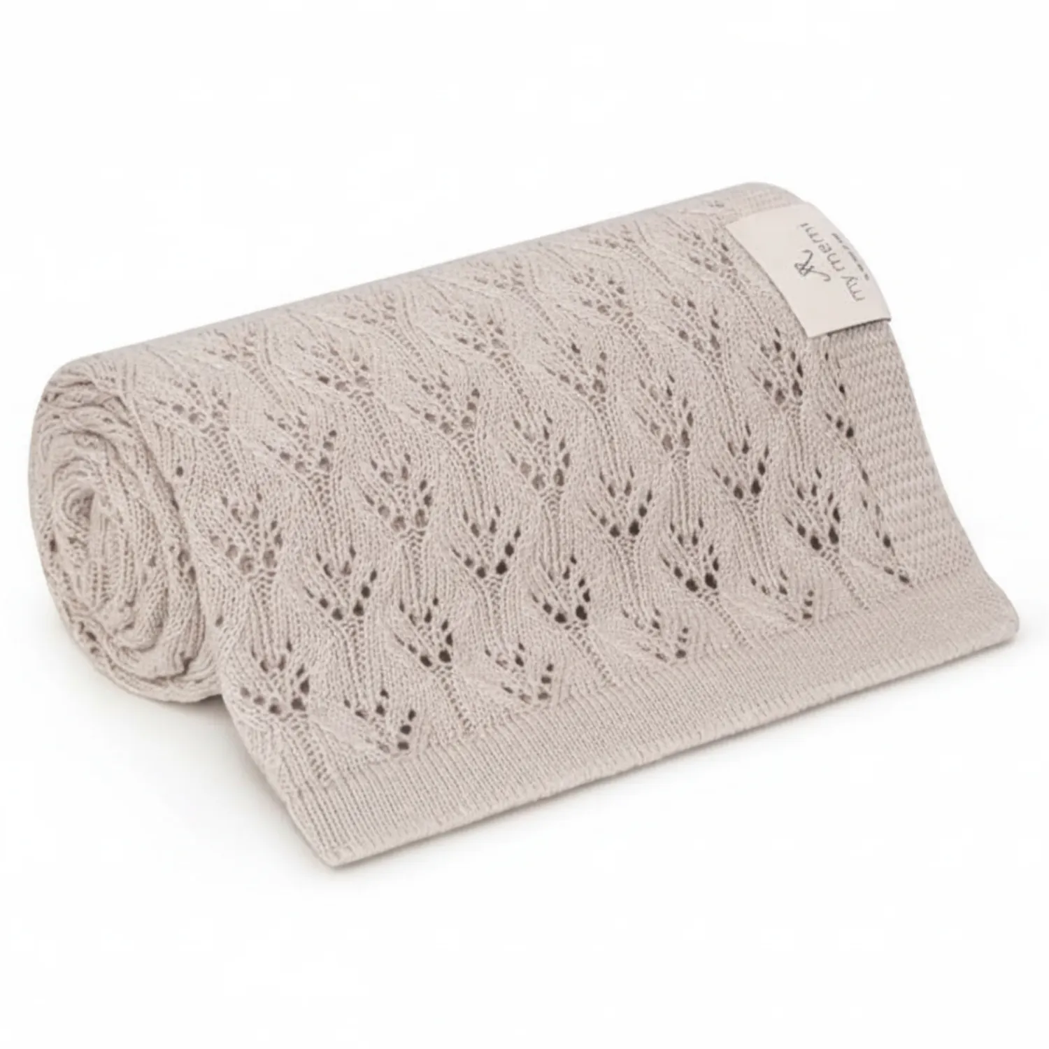 Kocyki|Kocyki | My Memi Ażurowy kocyk bambusowy 80x100 light beige