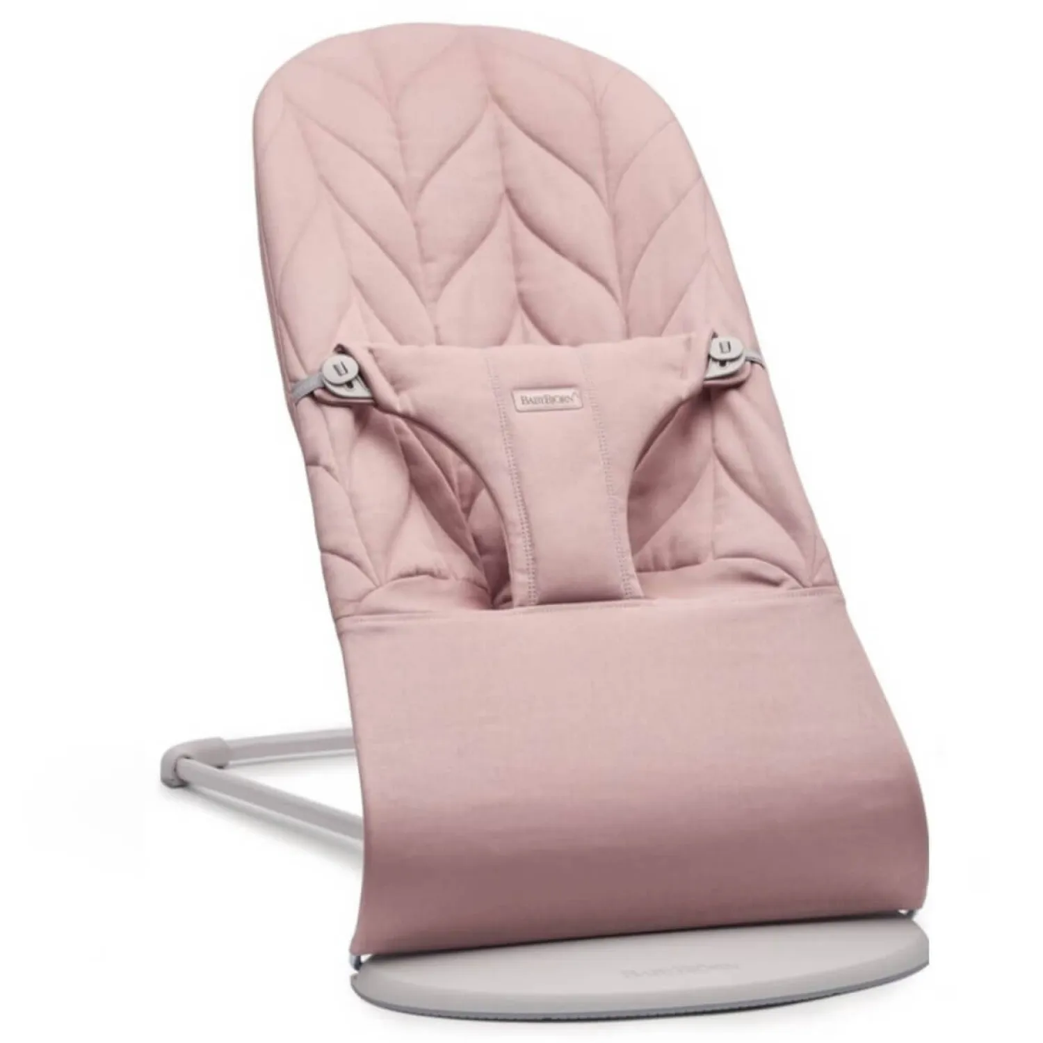 Bujaczki I Leżaczki|Foteliki I Pufy | BabyBjorn - leżaczek BLISS WOVEN, Petal Quilt, Dusty Pink