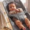 Bujaczki I Leżaczki|Foteliki I Pufy | BabyBjorn - leżaczek BLISS WOVEN - Petal Quilt, Antracyt