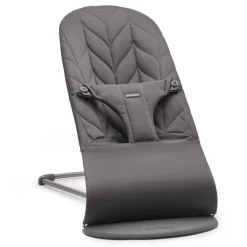 Bujaczki I Leżaczki|Foteliki I Pufy | BabyBjorn - leżaczek BLISS WOVEN - Petal Quilt, Antracyt