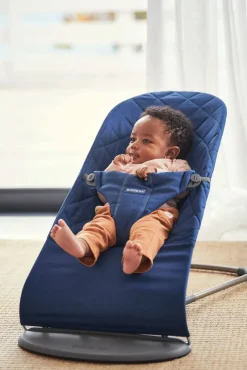 Bujaczki I Leżaczki|Foteliki I Pufy | BabyBjorn - leżaczek BLISS WOVEN, Granatowy