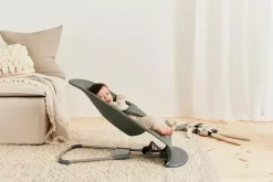 BABYBJORN - leżaczek BLISS WOVEN - Ciemnozielony