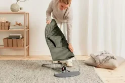 BABYBJORN - leżaczek BLISS WOVEN - Ciemnozielony
