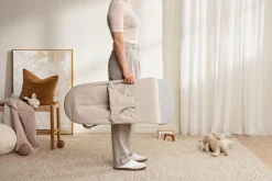 Bujaczki I Leżaczki|Foteliki I Pufy | BabyBjorn - leżaczek BLISS WOVEN, Jasny Beż melanż