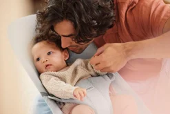 Bujaczki I Leżaczki|Foteliki I Pufy | BabyBjorn - leżaczek BLISS WOVEN, Jasny szary melanż