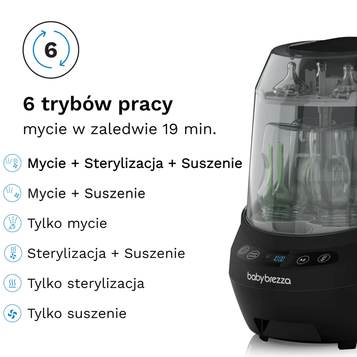 Baby Brezza Bottle Washer Pro Noir Black