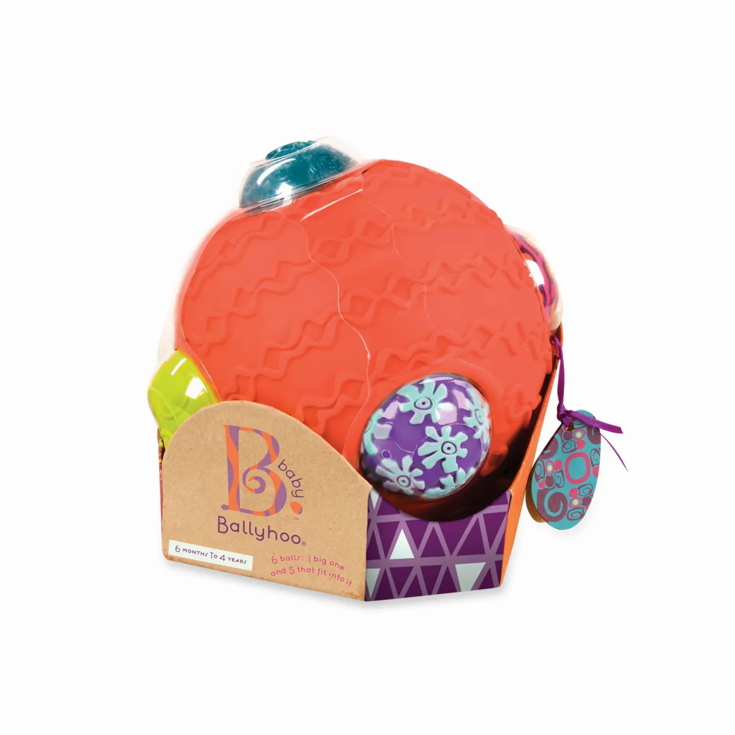 12M+|Piłki | B.Toys Ballyhoo – kula z piłkami – kombinacyjny zestaw sensoryczny