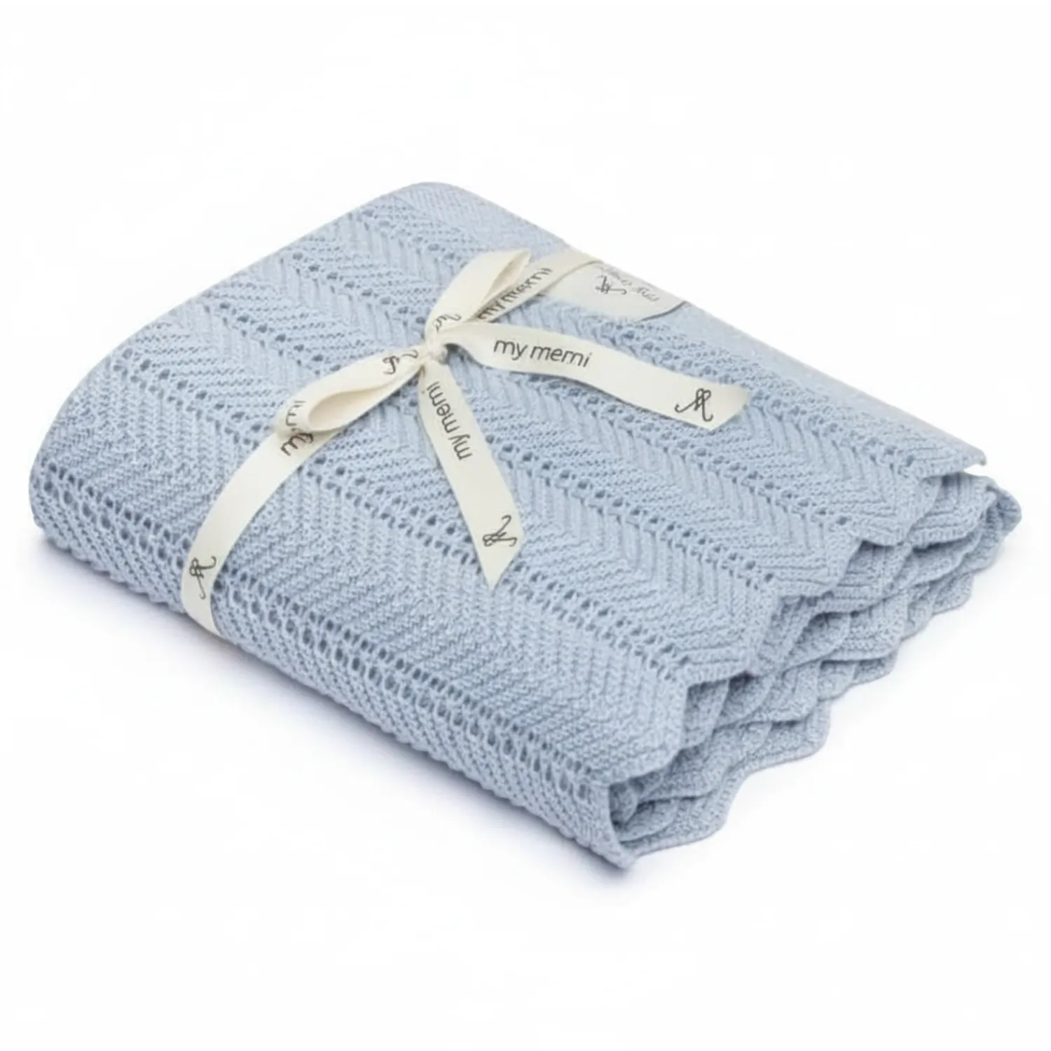 Kocyki|Kocyki | My Memi Bambusowy kocyk baby blue 80x100 - feather