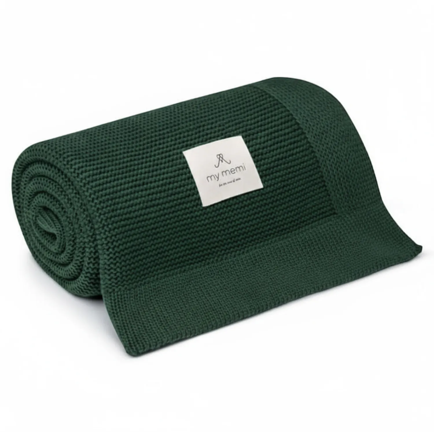 Kocyki|Kocyki | My Memi Bambusowy kocyk bottle green 80x100 - classic