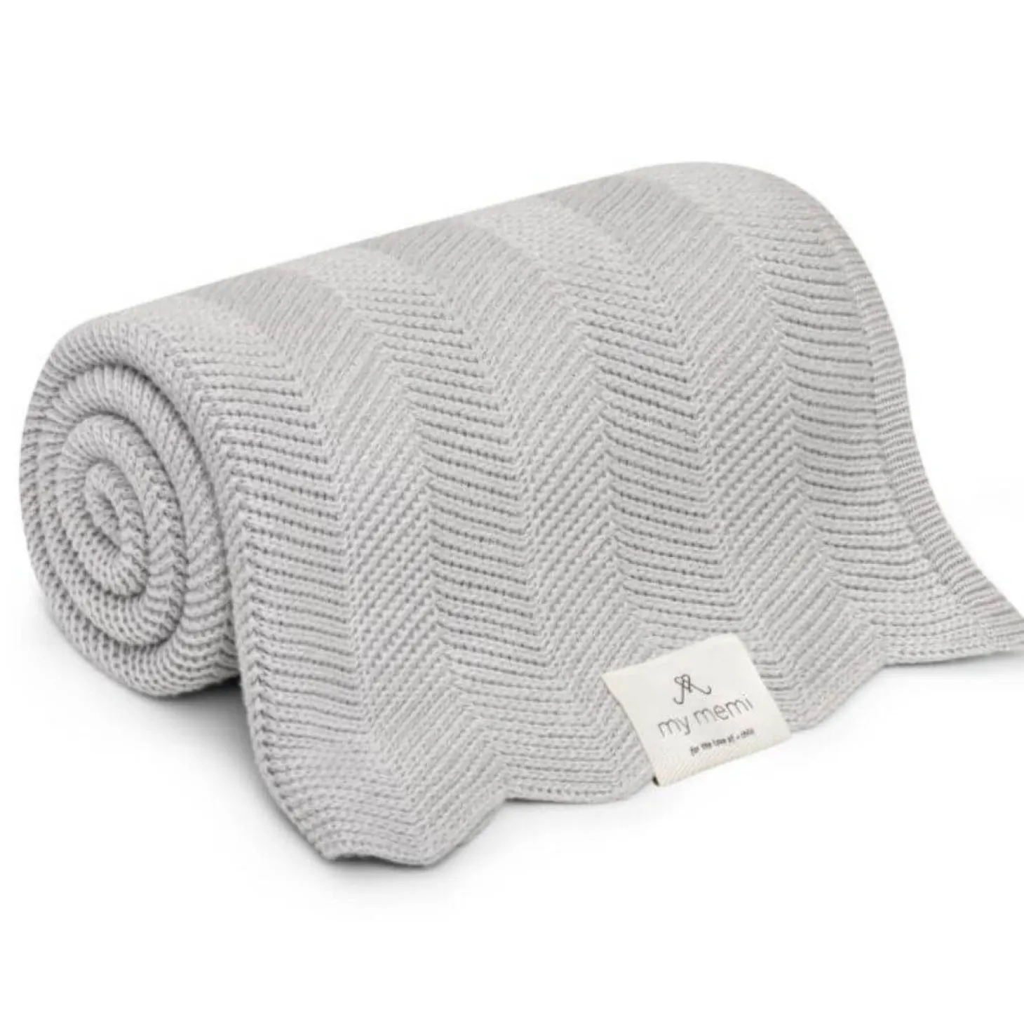 Bambusowy kocyk light grey 80x100 – fir
