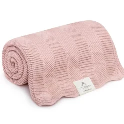 Kocyki|Kocyki | My Memi Bambusowy kocyk powder pink 80x100 – fir