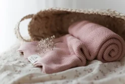 Kocyki|Kocyki | My Memi Bambusowy kocyk powder pink 80x100 – fir