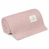 Bambusowy kocyk powder pink 80x100 - chain