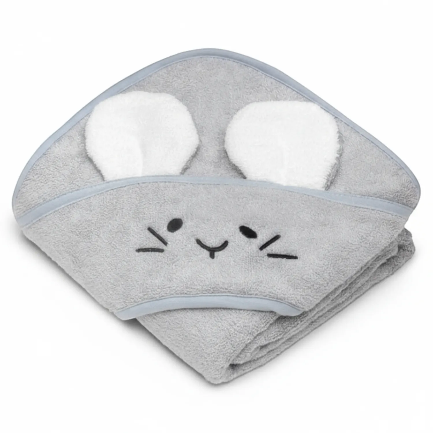 Ręczniki I Myjki|Ręczniki I Myjki | My Memi Bambusowy ręcznik light grey - mouse