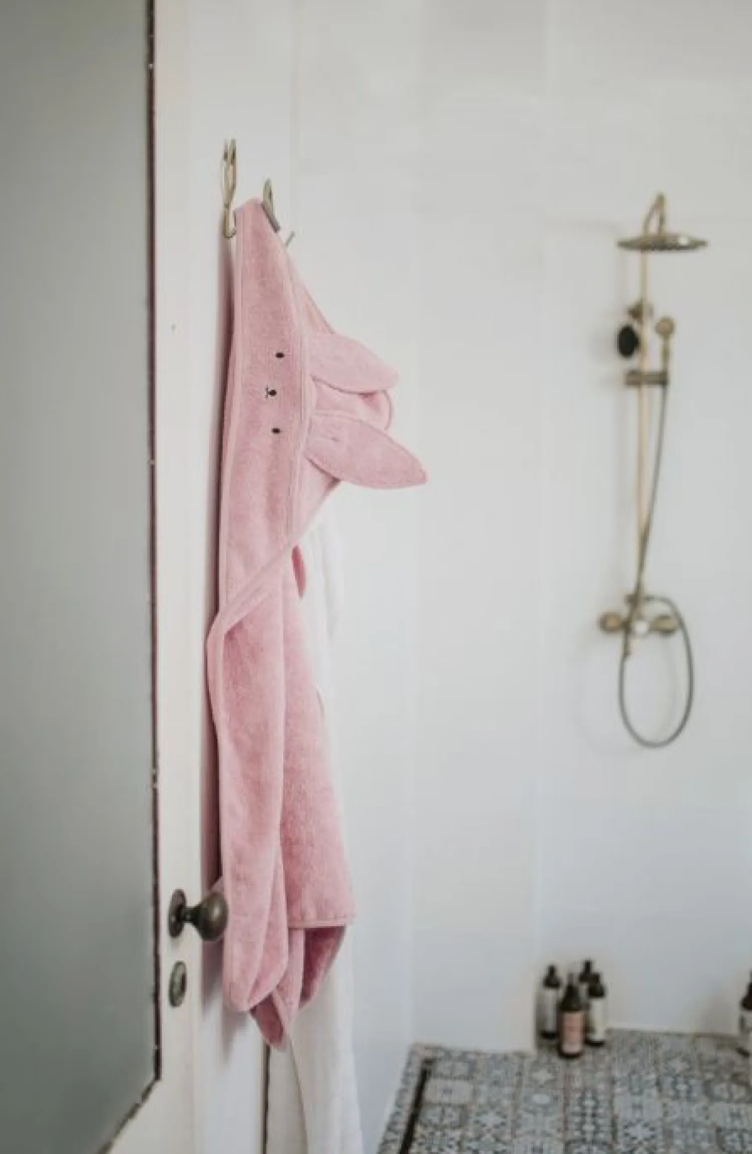 Ręczniki I Myjki|Ręczniki I Myjki | My Memi Bambusowy ręcznik powder pink - rabbit