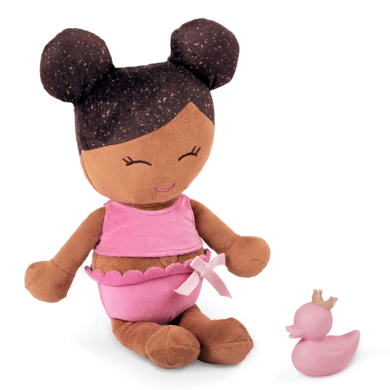 Zabawki Do Kąpieli|Do Kąpieli | LullaBaby Bath Doll - lalka przytulanka do kąpieli - brunetka, wersja bez ręczniczka