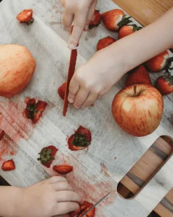 Bezpieczny nóż do nauki krojenia dla dzieci PEACH