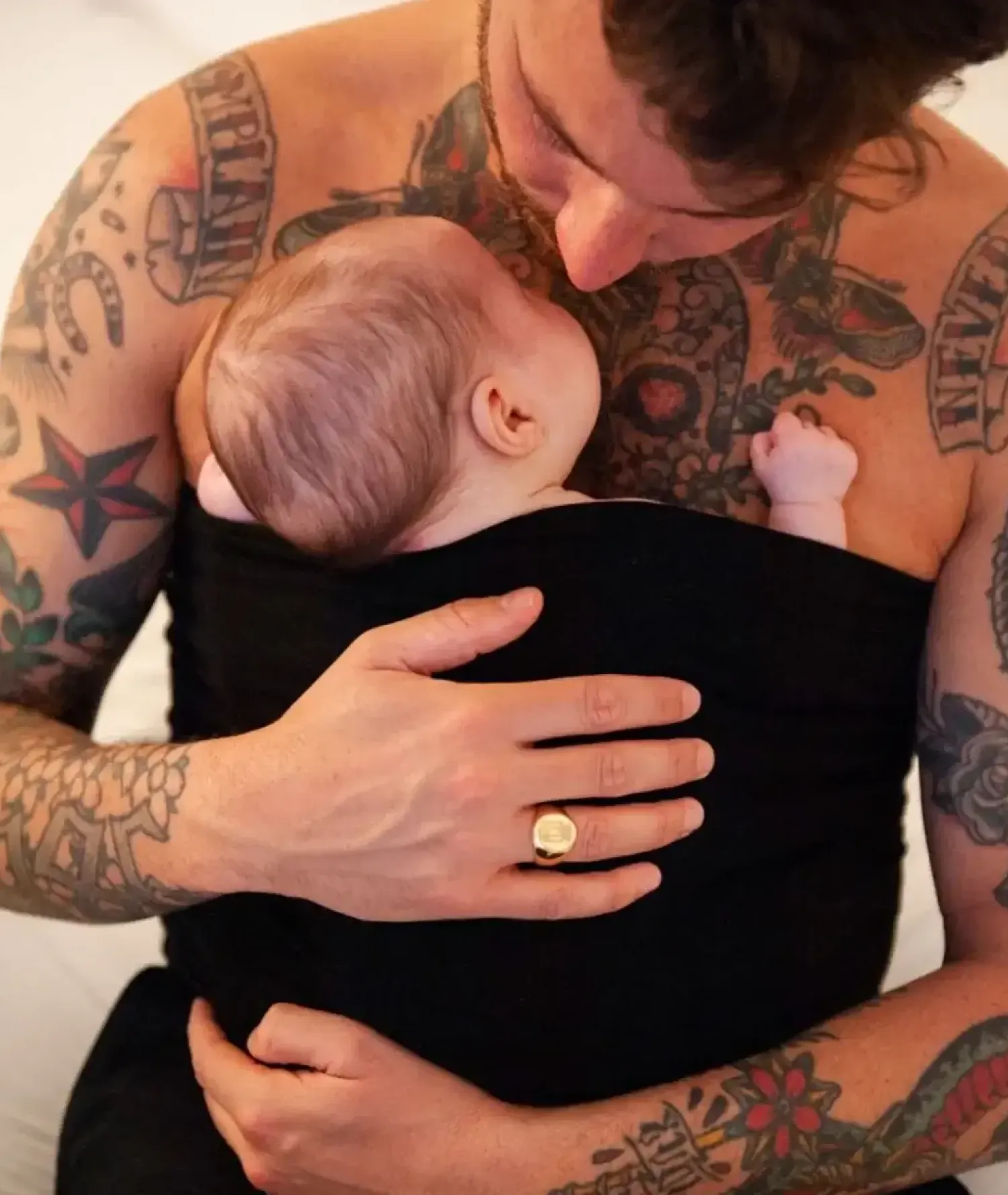 Karmienie Piersią|Otulacze I Pieluszki | Mama Hangs Bezszwowy pas na czas ciąży i karmienia 2w1 - Black