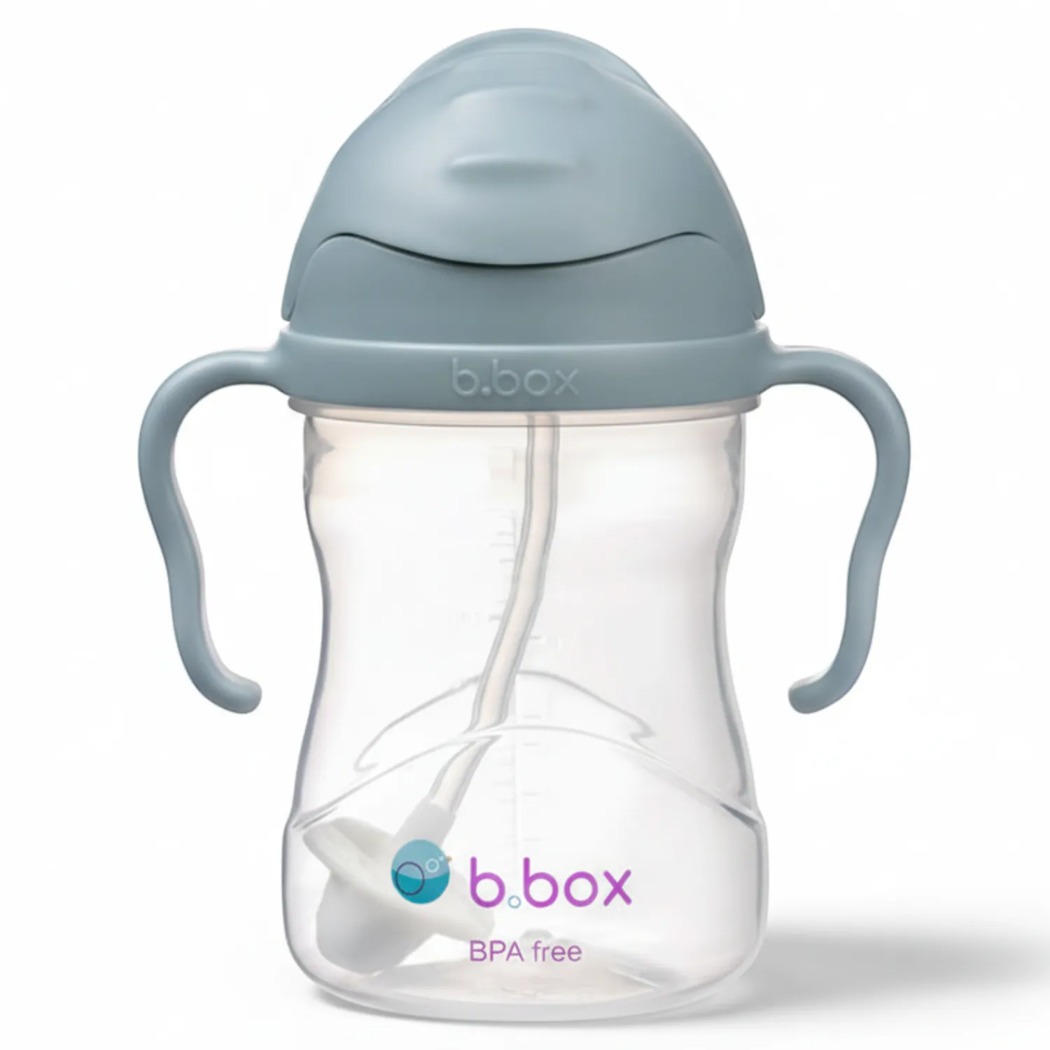 Bidony I Butelki|Bidony I Butelki | b.box Bidon ze słomką 240 ml, BŁĘKITNY