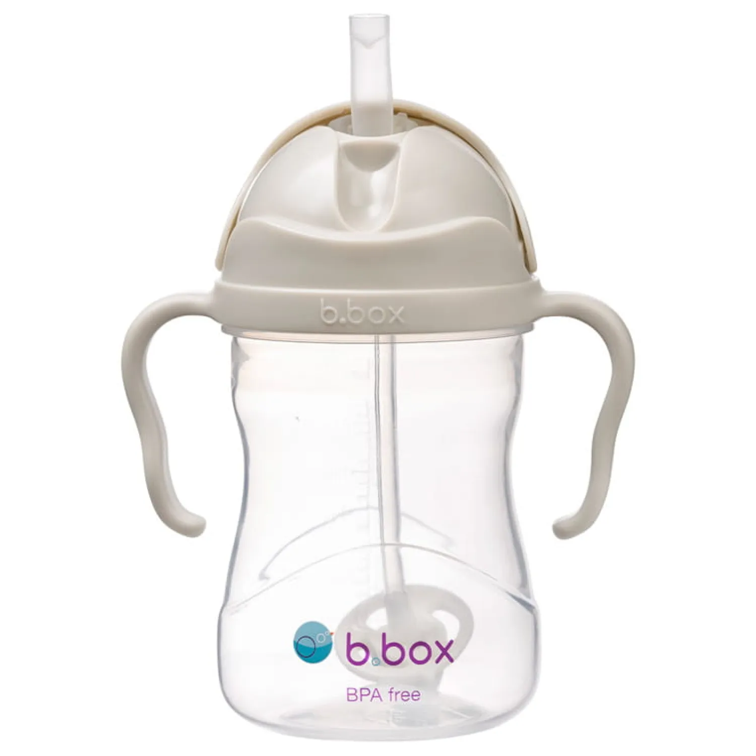 Bidony I Butelki|Bidony I Butelki | b.box Bidon ze słomką 240 ml, LATTE