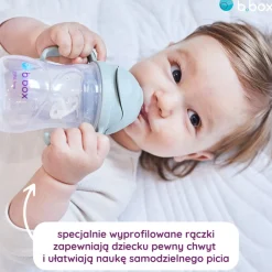 Bidony I Butelki|Bidony I Butelki | b.box Bidon ze słomką 240 ml, LATTE