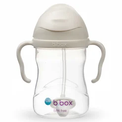 Bidony I Butelki|Bidony I Butelki | b.box Bidon ze słomką 240 ml, LATTE