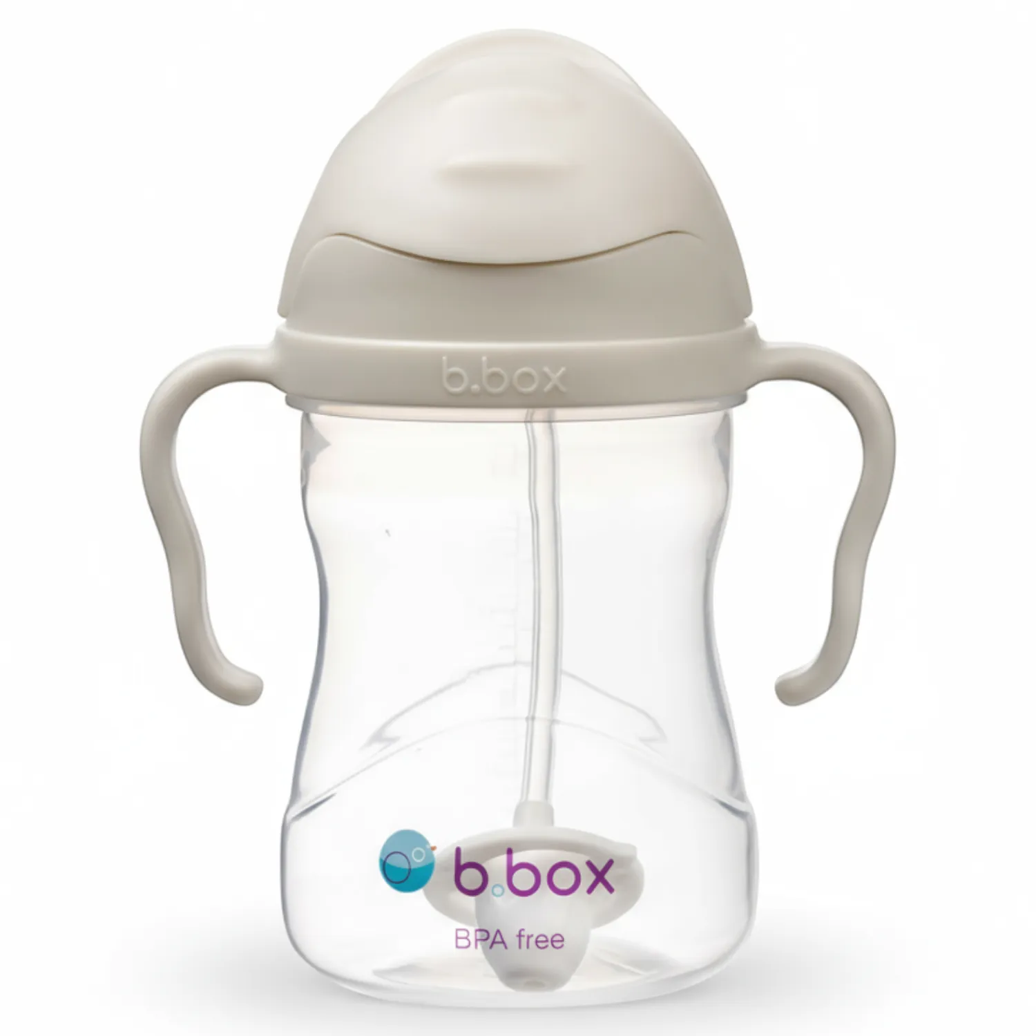 Bidony I Butelki|Bidony I Butelki | b.box Bidon ze słomką 240 ml, LATTE