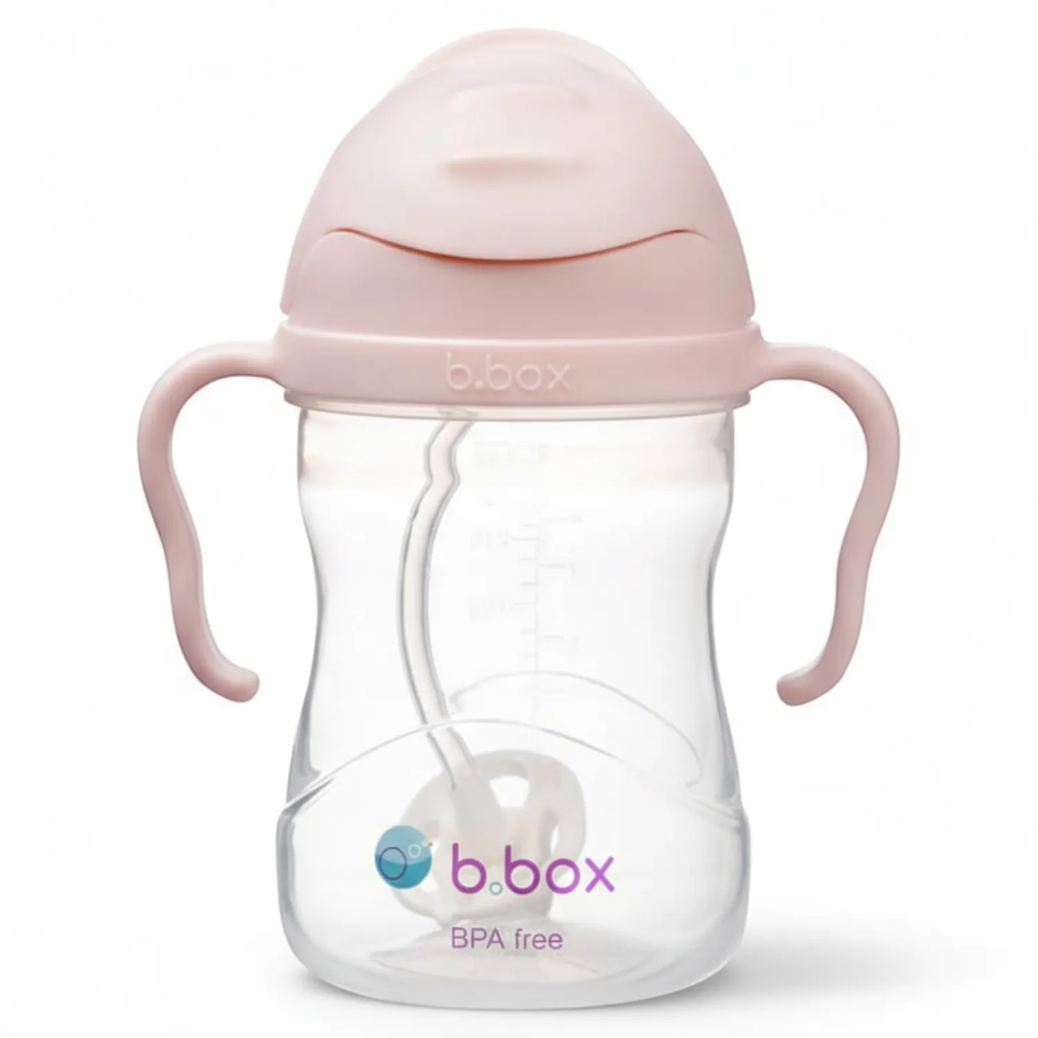 Bidony I Butelki|Bidony I Butelki | b.box Bidon ze słomką 240 ml, różowy