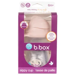 Bidony I Butelki|Bidony I Butelki | b.box Bidon ze słomką 240 ml, różowy