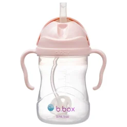 Bidony I Butelki|Bidony I Butelki | b.box Bidon ze słomką 240 ml, różowy