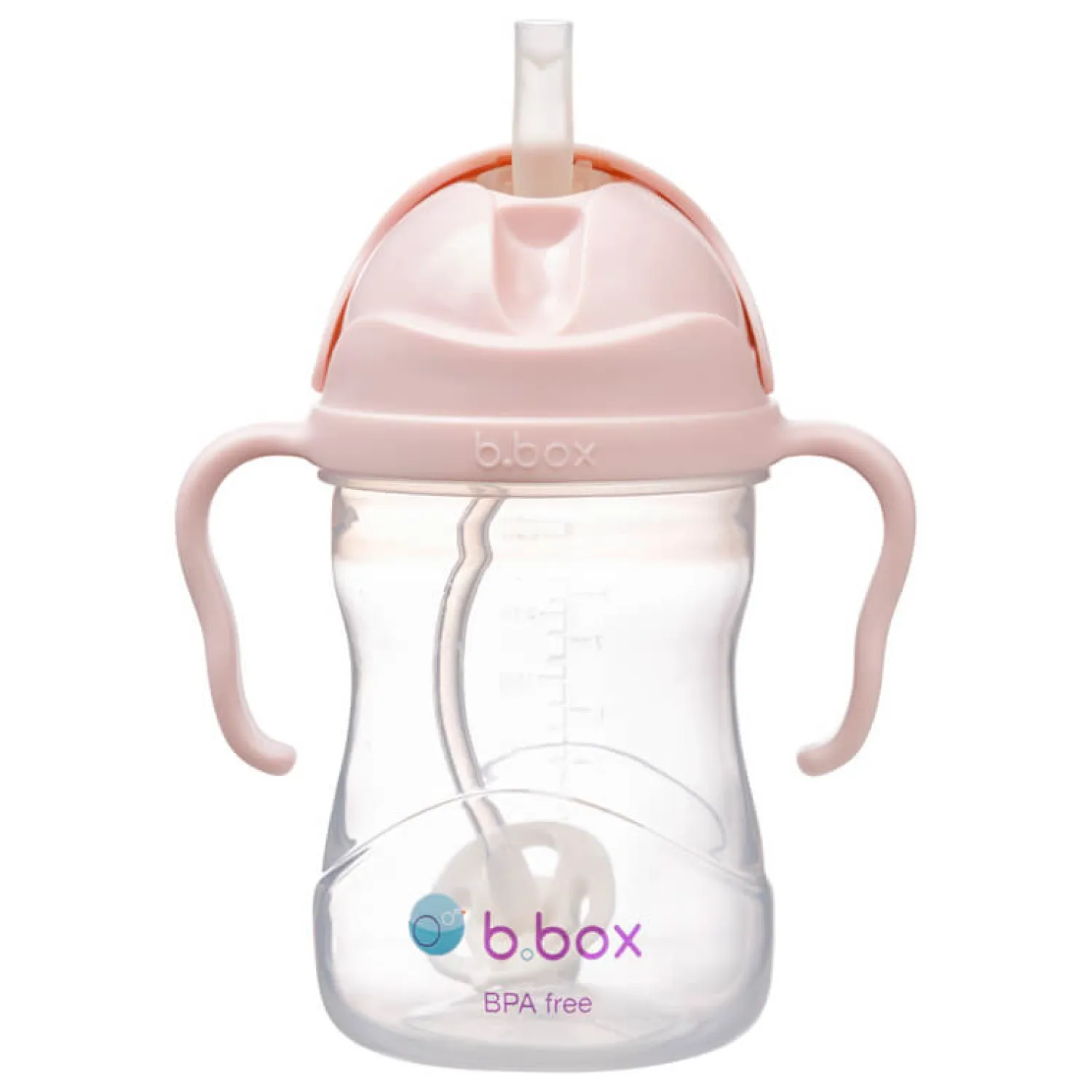 Bidony I Butelki|Bidony I Butelki | b.box Bidon ze słomką 240 ml, różowy