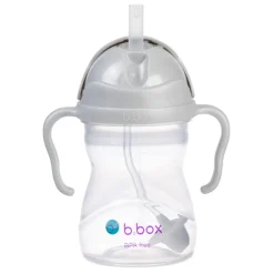 Bidony I Butelki|Bidony I Butelki | b.box Bidon ze słomką 240 ml, szary