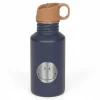 Bidon ze stali nierdzewnej z ustnikiem i uchwytem Little Gang, 500 ml - Smile navy