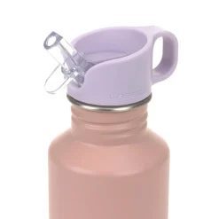 Bidony I Butelki|Bidony I Butelki | Lassig Bidon ze stali nierdzewnej z ustnikiem i uchwytem 500 ml Pattern Party rose & lilac