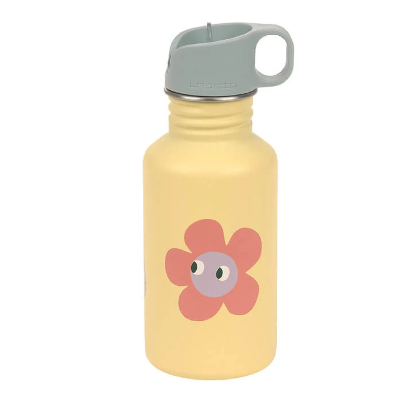 Bidon ze stali nierdzewnej z ustnikiem i uchwytem, 500 ml Happy Trails Flower