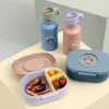 Bidony I Butelki|Bidony I Butelki | Lassig Bidon ze stali nierdzewnej z ustnikiem i uchwytem 500 ml Pattern Party blue & green