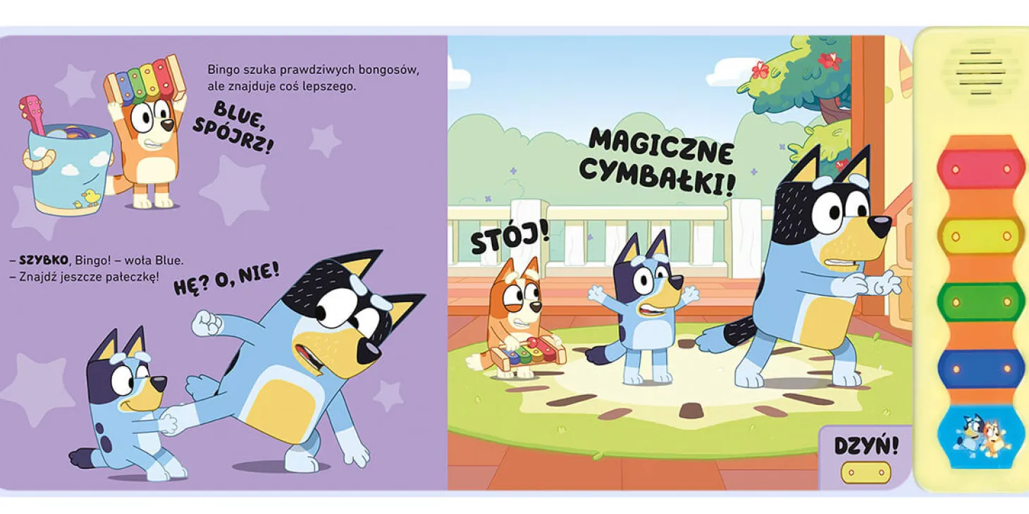 Bluey. Magiczne cymbałki. Książeczka z dźwiękami